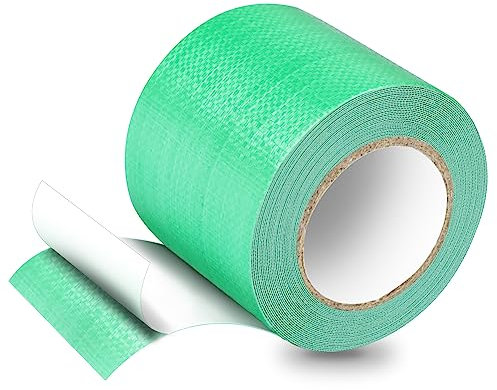 PE Planenband, Reparaturklebeband für Gewebeplanen, Planenflicken, 5M*8CM, für lkw abdeckplane, Markise, Zelt, Grün