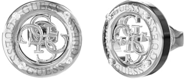 Guess Damen-Ohrstecker Edelstahl Zirkonia One Size, Silber 32023481