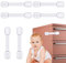 Phantasy® Selbstklebende Kindersicherung Schrank 6 Stück, Verstellbare Kinder Sicherheits-Schlösser mit Kleber, Ohne Bohren und Schrauben, für Kühlschrank, Toilettensitz