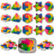 RiyeoTree® 15x Radiergummi Kinder I Mitgebsel Kindergeburtstag Kindergeschenk | Radiergummi lustig | Gastgeschenk Spielzeug Party give aways kleine, für Jungen & Mädchen, bis 10 Jahre
