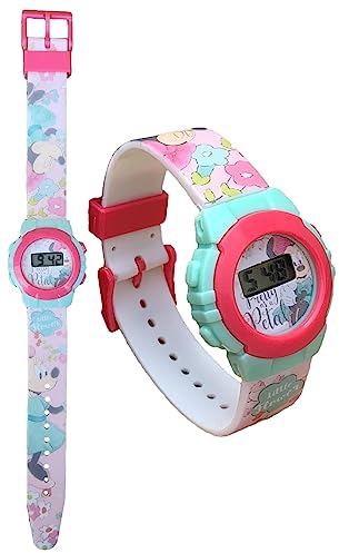 CARTOON Digitale Armbanduhr für Kinder, in geformter Verpackung, Minnie Maus, Gurt