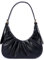 UKENENG Damen Umhängetasche Kleine Leder Crossbody Geldbörse Vintage Chic Wolke Hobo Handtasche, Schwarz