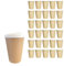 Table'Colors 200 Verres à bière en Carton 35 cl Esprit Kraft - Gobelet Carton Recyclable - Bières - Boisson fraiche - Idéal pour Fêtes et Événements - Design Écologique et Pratique