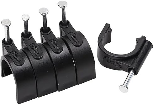 Black Cable Clips Cord Holder Wire Organizer Management Fixer Clamp Winder Ethernet Wall Nail Mini Clip (Color : Black 20mm 100pcs)