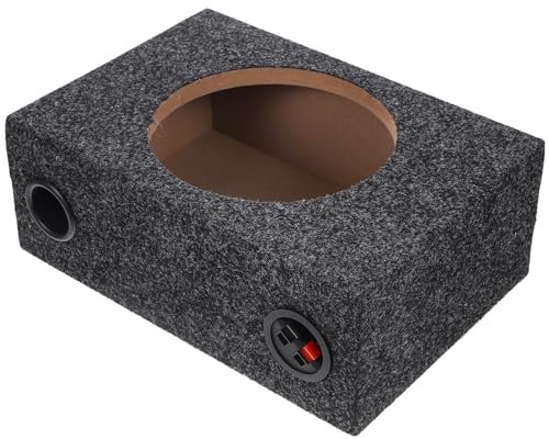 Uonlytech Versiegeltes Mit Teppich Ausgelegtes Subwoofer-Gehäuse 8-Zoll-Subbox-Ersatz DIY-Zubehör Schwarz 8 Zoll
