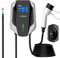 JATRHG Station de Recharge pour Voiture électrique WallBox Borne de Recharge EV Type 2 monophasé 7KW, 32A, avec câble de 10M-Noir/Gris