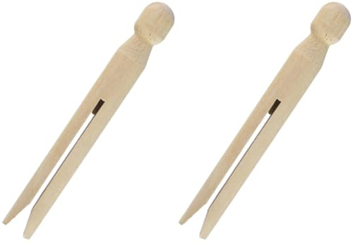 Rayher 6400500 Pinzas Ropa de Madera con Cabeza Redonda, 11 cm Largo. Set 50 Unidades., 14.5 x 10 x 6.3000000000000007 cm (Paquete de 2)