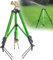 BAUSATZ Aspersor de Agua al Aire Libre para Patio con Cabezal de aspersor de latón, Manguera de trípode, aspersor de trípode Giratorio de 360 Grados, aspersor de jardín Ajustable, aspersor de Impacto