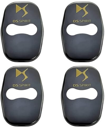 Car Door Lock Buckle Cover for DS Spirit DS3 DS4 DS4S DS5 DS 5LS DS6 DS7 Wild Rubis,Anti Corrosion Car Door Lock Cover Protectors,Auto Latches Buckle Cap Protector,Car Door Lock Cover,Protector Caps