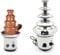 SENDERPICK 170W Edelstahl Schokobrunnen Schokoladenfondue 4 Tier Chocolate Fountain für Party/Nachmittagstee/Nachtisch Buffet, 1kg Kapazität