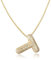AFSTALR Damen bubble buchstaben kete Gold T ice out Balon halskette mit initial Anhanger Blase Schmuck 45+5cm