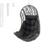 GOPLUS Fauteuil Suspendu en Rotin PE, Chaise à Œufs Suspendu avec Oreiller et Coussin Doux, Balançoire Suspendue Intérieure Extérieure pour Salon, Balcon, Jardin, Chambre, Capacité 115KG