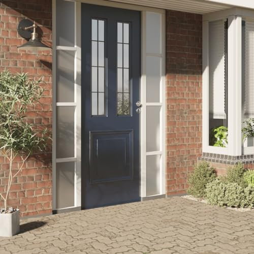 Láminas para ventanas de PVC, mate, transparente, gris, 3206458