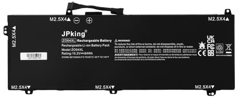 JPking ZO04 ZO04XL Batería para HP ZBook Studio G3 G4 Mobile Workstation ZO04 ZO06 ZO06XL 808396-421 808450-001 808450-002 HSTNN-CS8C HSTNN-C88C HSTNN-LB6W HSTNN-KB6W 15.2V 64Wh Battery