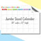 MAGNASHEET Quadrate, Jumbo-Kalender, magnetisch, trocken abwischbar, Klassenzimmer-Kalender für Lehrer, 4 Paneele, 71 x 55 cm, Premium-Schreibfläche, komplett abwischbar, keine Flecken