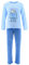 PEANUTS Pigiama da donna in pile Cartoon Snoopy, Just Relax Blu, M