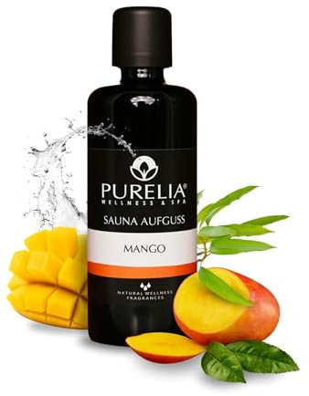 PURELIA Saunaaufguss Mango 100 ml natürlicher Sauna-aufguss - Reine ätherische Öle