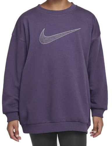 Nike Mädchen Club Fleece Oversized Crew Sweatshirt (1er Pack)