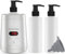 JOJOCOSMO Massageöl-Wärmer, Massageöl-Heizung mit zwei Ölflaschen-Spendern, stufenloser Wärmer von 0 bis 65 °C, Lotion-Flaschen-Wärmer Spender-Heizung, for Salon, Heilbad,Galvanisiertes Silber