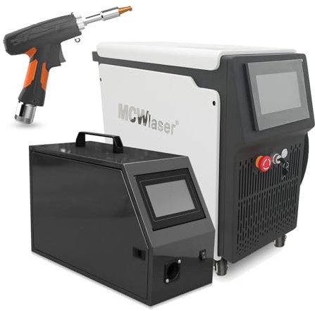 MCWlaser 1500W saldatrice laser, 3 in 1 macchina saldatrice laser portatile per metallo acciaio inox alluminio rame, saldatura laser fibra pulizia macchina da taglio con pistola di saldatura laser