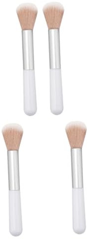 KAILIKETIY 4pièces Pinceau Blush Cosmétique Pinceau Poudre Outil Maquillage Contouring Fixation Nettoyage Facile Usage Quotidien Voyage