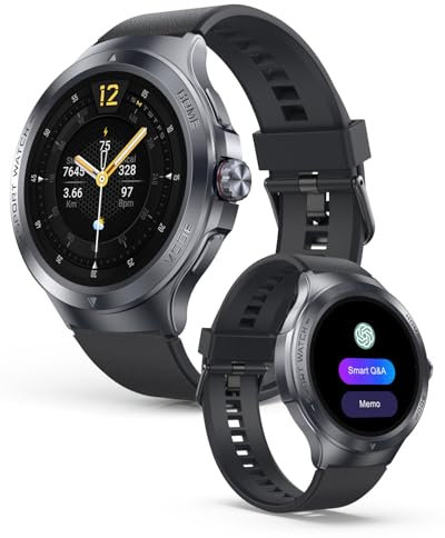 Smart Watch 48mm,Reloj Inteligente con Funzione Telefono,110+ Modos Deportivos,AI,Monitoraggio SpO2/Frequenza Cardiaca/Monitoraggio del Sonno,Impermeabile IP69K,Avviso di Messaggio,para Android & iOS