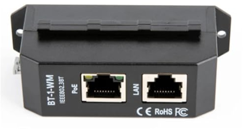 Koolenry DIN Rail Single Port 2.5 Gigabit PoE Injector 2.5 Gigabit PoE Injector DIN Rail 2.5 Gigabit PoE Injector 90W Output PoE++