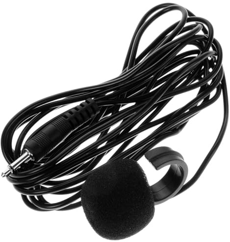 Zerodeko Microphone à Condensateur pour Instrument à Pince 5 M Mini Micro pour Instruments à Vent Microphone à Crochet D’Oreille Noir Amplification Sonore pour Flûte Harmonica et