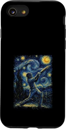 Cricket Player Starry Night Van Gogh Case for iPhone SE (2020) / 7/8