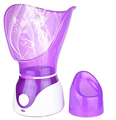 ManKami Professional Facial Steamer Electric Thermal Steam Inhaler Sauna Spa Hot Mist Moisturizer Moisturizing Cleansing Face Humidifier with Aromatherapy Diffuser Skin Care (50ml Facial Steamer)