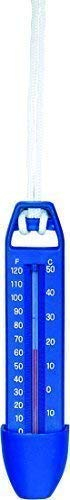 well2wellness® Poolthermometer Schwimmbad Thermometer Blau - 17 cm