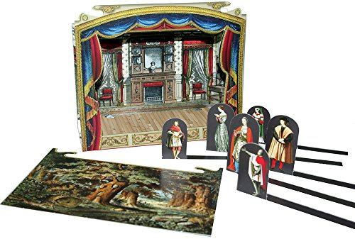 Brimtoy Teatro delle marionette in miniatura, giocattolo ideale per feste