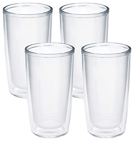 Tervis Crystal Insulated Tumbler, 16oz - 4 Pack, Clear - Tritan