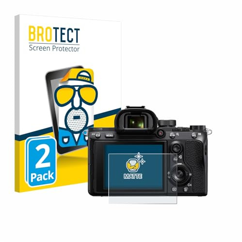 BROTECT Schutzfolie für Sony Alpha 7 III (ILCE-7M3) | 2 Stück Entspiegelnder Displayschutz Made in Germany Matte Displayschutz-Folie Anti-Reflex Anti-Fingerprint Einfache Montage