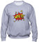 WTF Pop Art Unisex Sweatshirt Grau XL