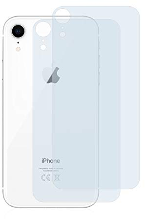 BROTECT Protector Pantalla Anti-Reflejos para Apple iPhone XR (Trasera) (2 Unidades) Película Mate Anti-Huellas