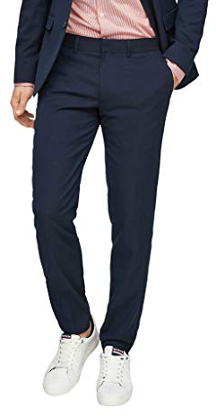 s.Oliver BLACK LABEL Herren 160.11.899.18.180.1259020 Anzughose mit Stretchkomfort, Blau (Dark Blue 5978), 48
