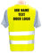 Warnweste selbst gestalten mit eigenem Aufdruck * Bedruckt mit Name Text Bild Logo Firma, Farbe & Größe:Gelb/Größe XL/XXL, Position & Druckart:Rücken/Standard-Druck