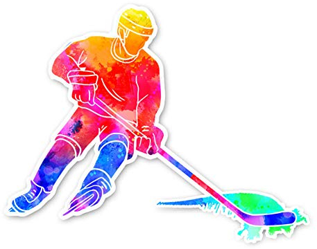 SUIFENG Aufkleber 11 X 14Cm Coolste Eishockey Fitness Bewegung Zubehör Auto Aufkleber Stoßstange