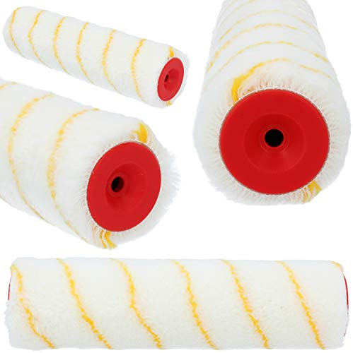 PAINTO Wandfarbe Farbroller 25 cm Polyacryl | Farbwalze für Lacke & Latexfarbe Malerroller Maler Werkzeug Lackrollen Zubehör Walze Streichen Malerbedarf