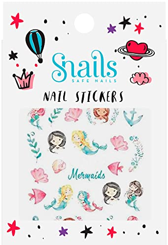 Snails 518077 Children's Peel Off Mermaid Nail Stickers