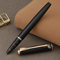 Hero Metal Fountain Pen, Golden Trim Extra Fine Nib, Black Colour Barrel with Converter and Box Set