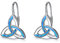 Keltische Ohrringe Sterling Silber Irisch Celtics Knot Drop Ohrringe bule Opal Schmuck Geschenke für Damen Mädchen Mutter Tochter