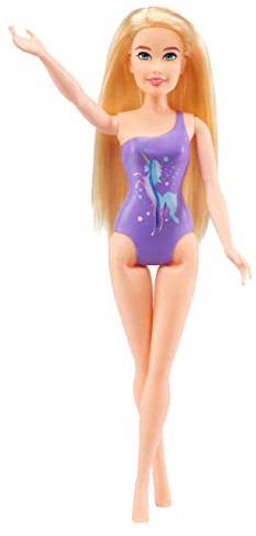MGA's Dream Ella Serie Splash Aria-Bambola alla Moda da 29,2 cm con Capelli biondi e Costume da Bagno Viola con Unicorno-Sviluppa la Fantasia-Regalo Perfetto-età: 3+ Anni, Colore, 578710EUC