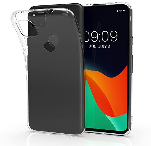 kwmobile Hülle kompatibel mit Google Pixel 4a - Silikon Handyhülle transparent - Handy Case in Transparent