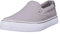 Lugz Clipper Classic Slip-on Canvas Sneaker, Zapatillas Hombre, Aleación Antracita Blanco Gris, 40 EU Ancho