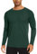 TACVASEN Herren UPF 50+ UV Sonnenschutz Langarmshirt Outdoor Langarm T-Shirt Rashguard, Rasengrün, XL