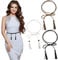 KBNIAN 3 Stück Damen Geflochtener Taillengürtel Dünner Quaste Gürtel PU-Leder Schmaler Hüftgürtel Kleidgürtel Gewebte Quaste Gürtel mit Kleidern, T-Shirts, Langen Hemden, Anzügen(Schwarz/Weiß/Kamel)