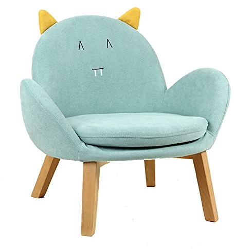 Collic Kinderstuhl Kinder Sofa Stuhl Sessel Sofa Kissen Weiche Babystuhl Für Kinder Süßes Holzhocker Tier Kleine Klappende Sitzpraktikale Möbel/Grün