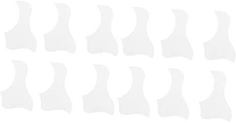 MILISTEN 12 Stk Kratzplatte Für Gitarre Schlagbrett Akustisch Schlagbretter Für Akustikgitarren Durchsichtiges Aufkleberpapier Hawaii Elektrische Gitarre Durchsichtiger Kunststoff Weiß